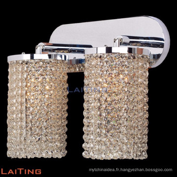 Applique murale en laiton lampe lustres en cristal double cristal applique 32431